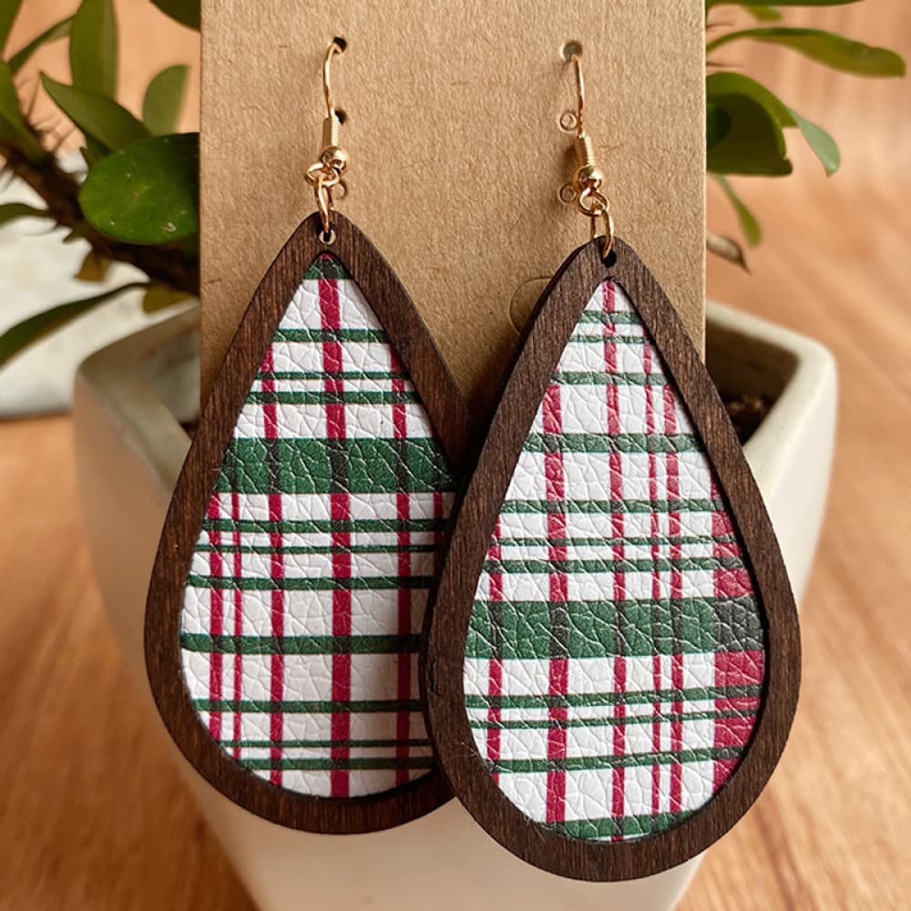 PU Teardrop Earrings