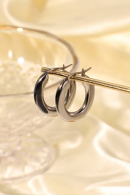 Oval Hoop Earrings