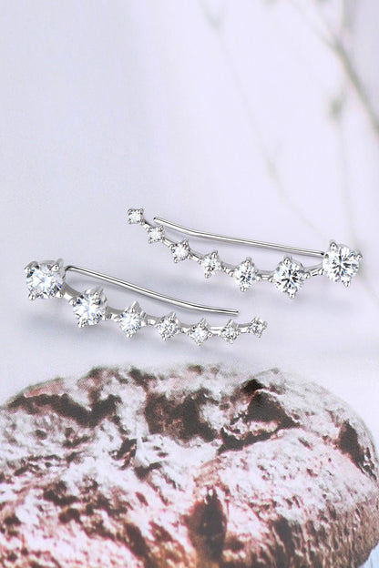 1.9 Carat Moissanite 925 Sterling Silver Earrings