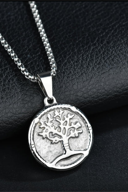 Tree Of Life Pendant Stainless Steel Necklace