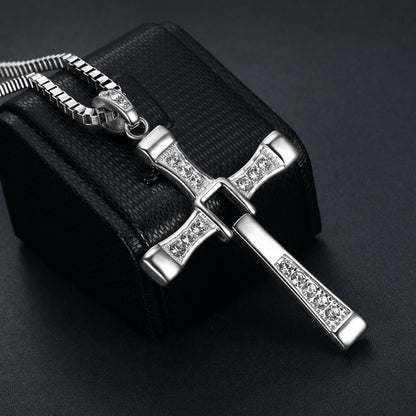 Titanium Steel Cross Necklace