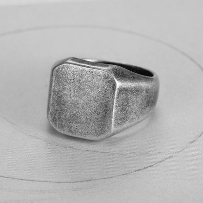 Square Titanium Steel Ring