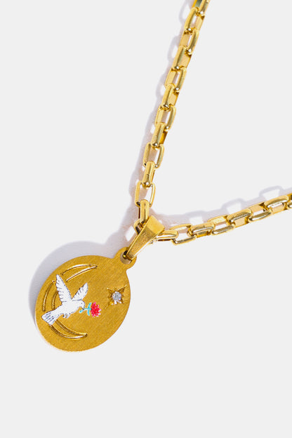 Stainless Steel 18K Gold-Plated Necklace