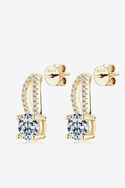 1 Carat Moissanite | Luxury Earrings