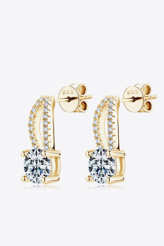 1 Carat Moissanite | Luxury Earrings