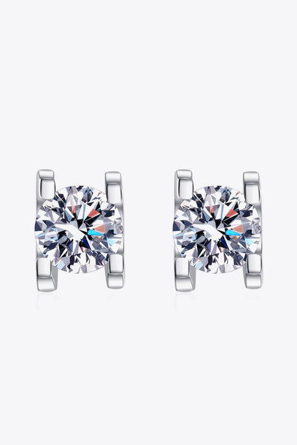 Limitless Love 1 Carat Moissanite Stud Earrings